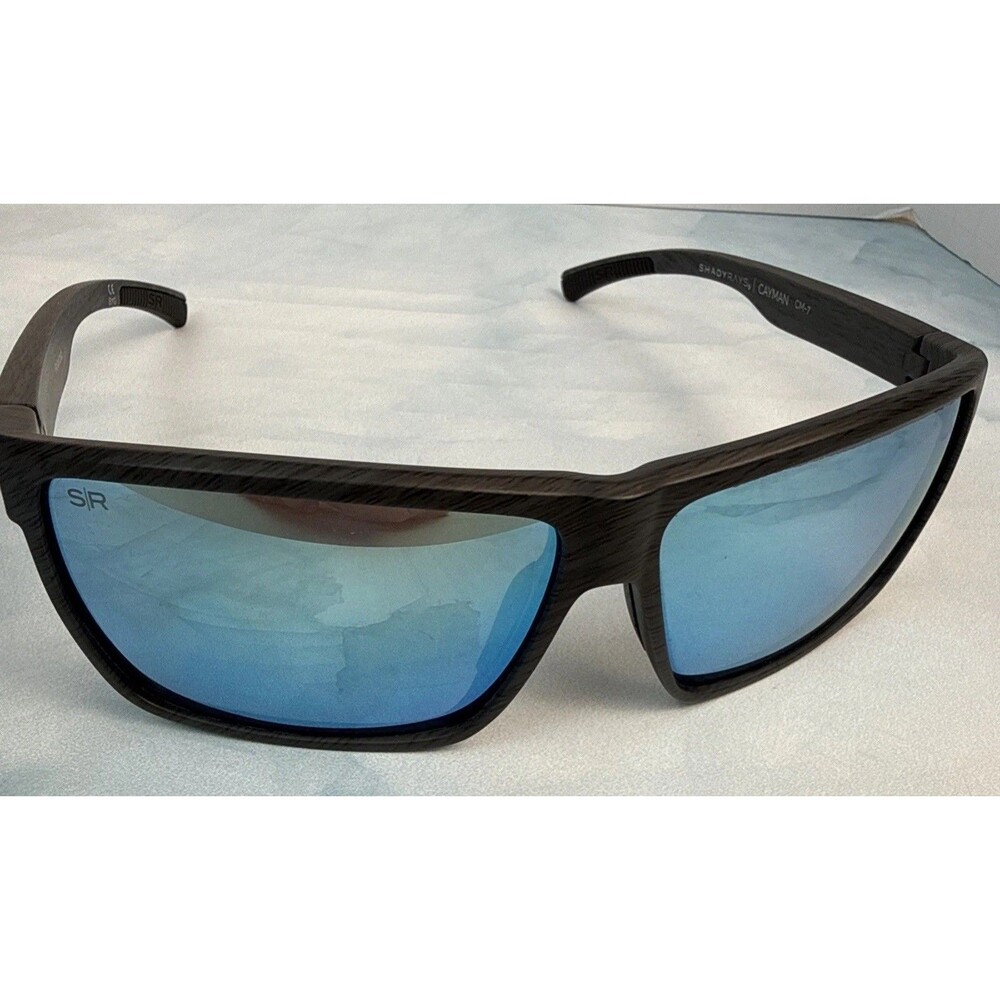 Shady Rays CAYMAN CM-2M Black Teal Polarized Sunglasses READ